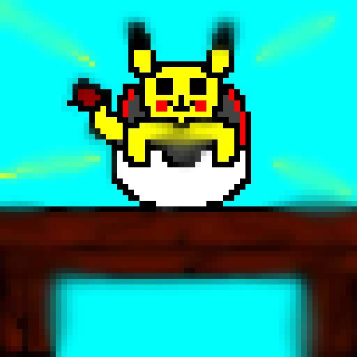 Pikachu popping out of a pokeball also how do I make this my PFP?