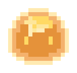 Slime pancake with butter on top