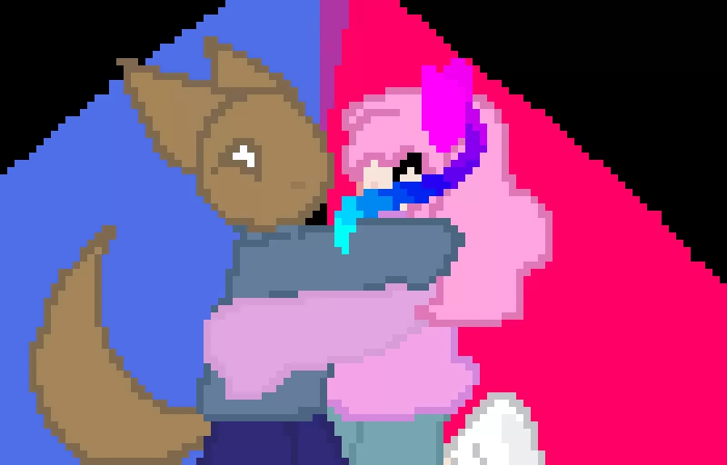 Worm and Eli hugging! (requested and last dance trend)