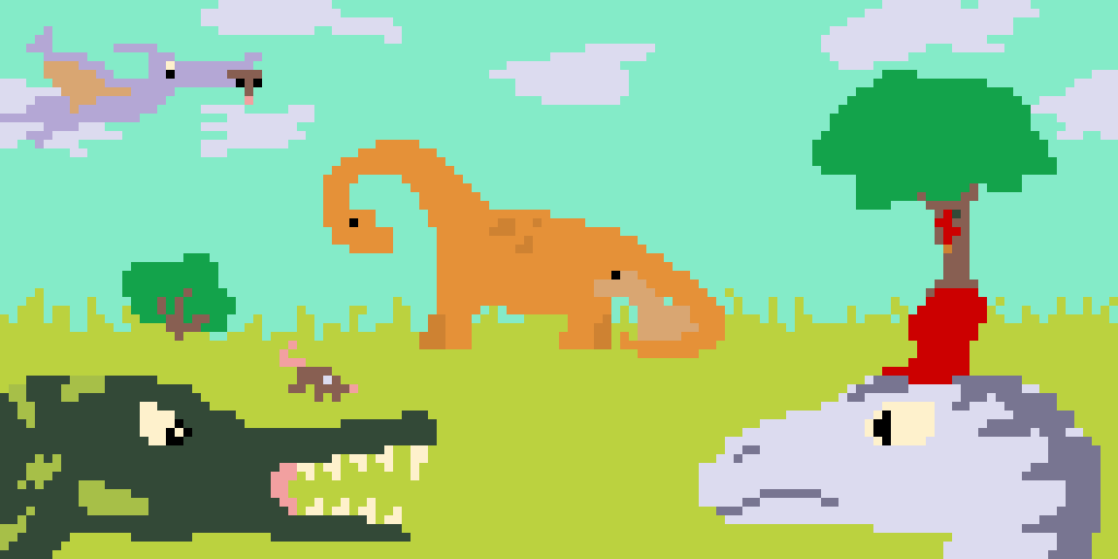 Dinosours DON’T talk (art by vicedump)