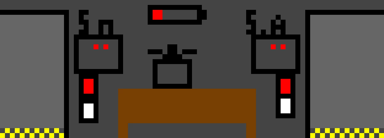 Fnaf 1/ 5 night and its 5.am  and he almost out of power