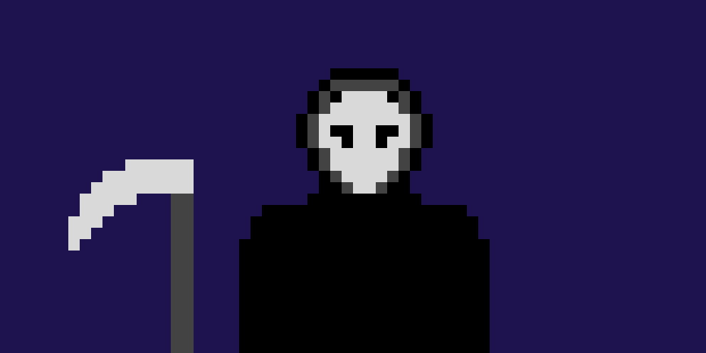 grim reaper (this is my first pixel art) :D