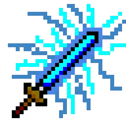 the strange magical  diamond sword