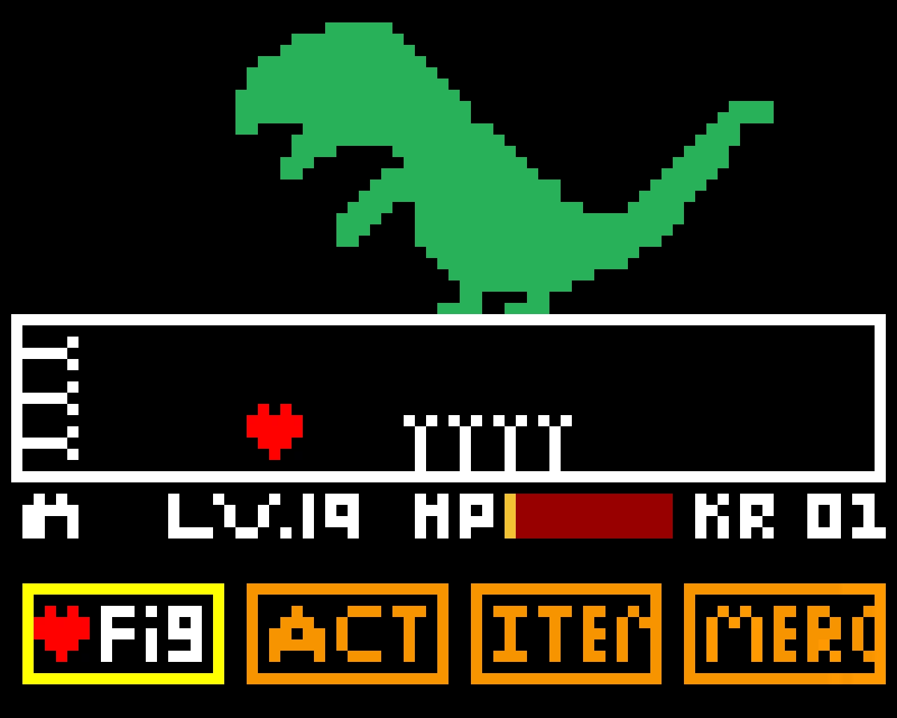 UnderTale (dino_pixel boss)   make a fan boss if you want