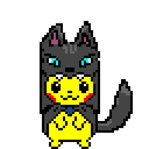 pikachu in wolf chloting