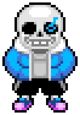 sans blue eye transformation