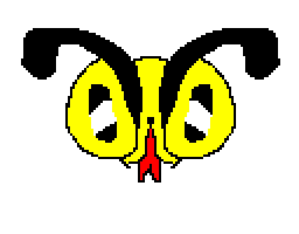 So I was gonna draw a dog for the (contest) but I ended up making a waspish looking head