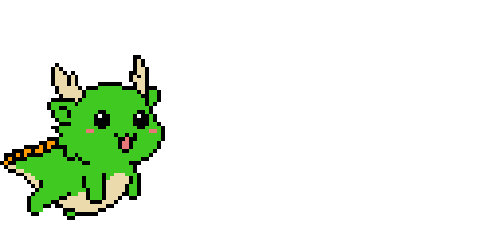 Baby dragon pixel art