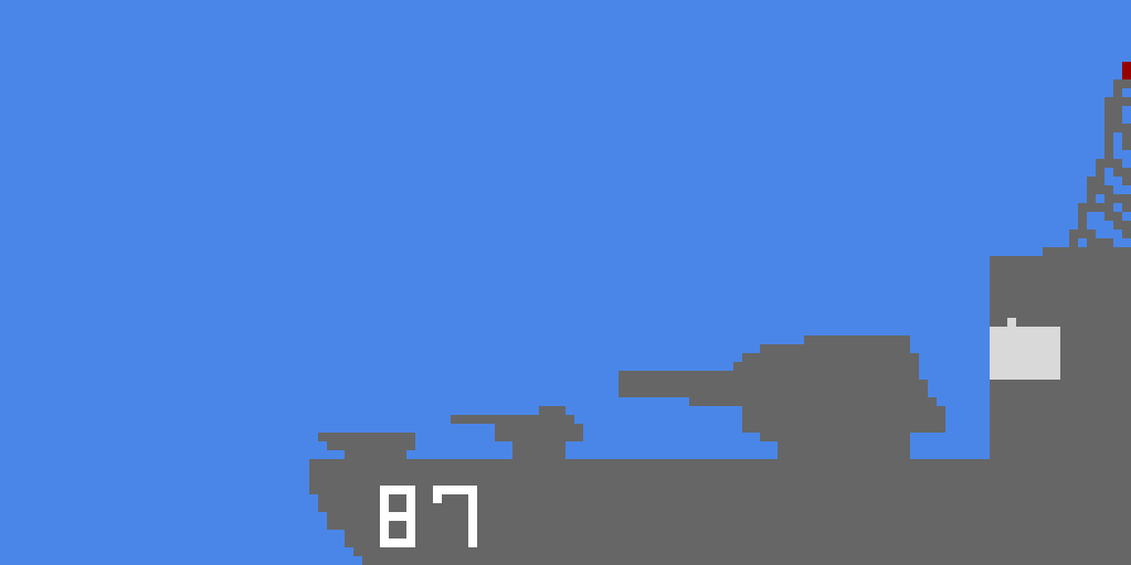 Battleship pixel art