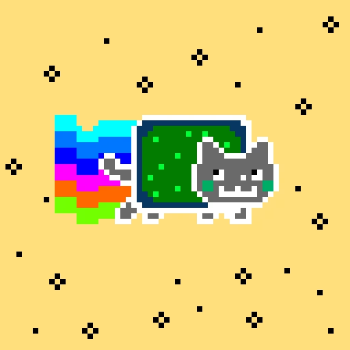 inverted nyan cat