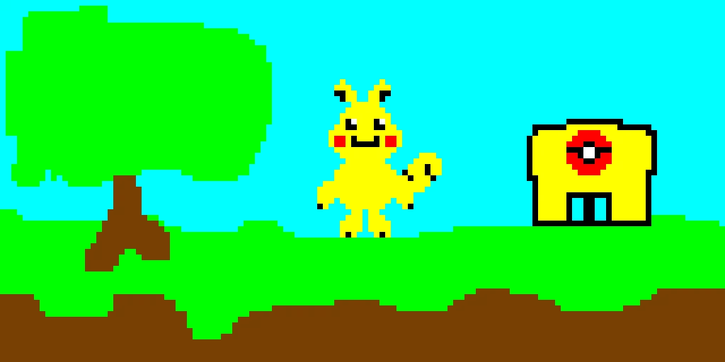 pikachu in his own world