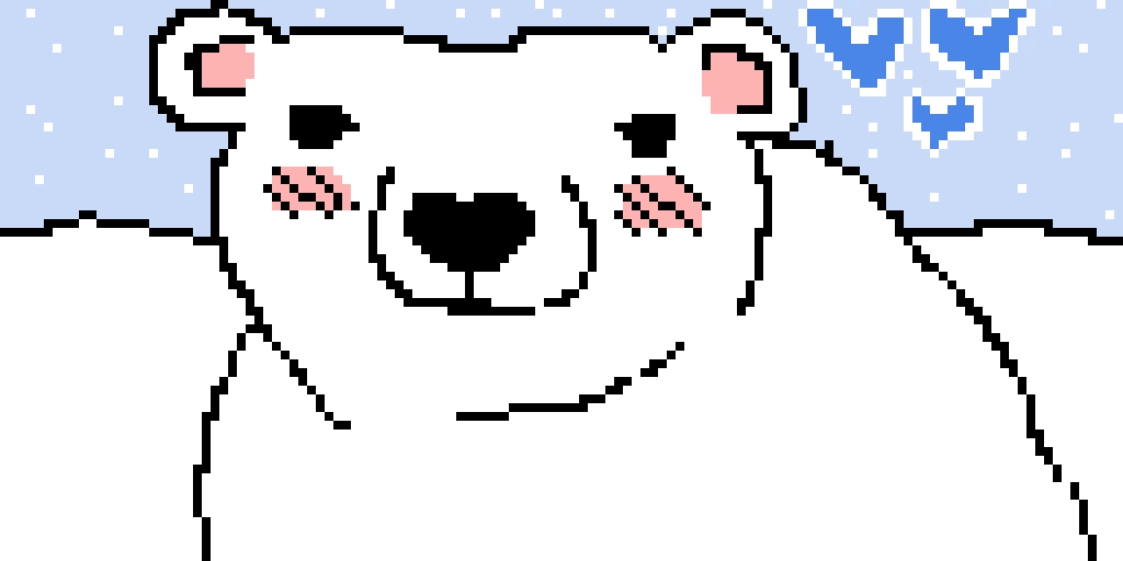 Polar bear loves you