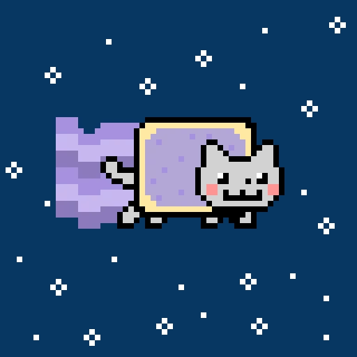 violet nyan cat