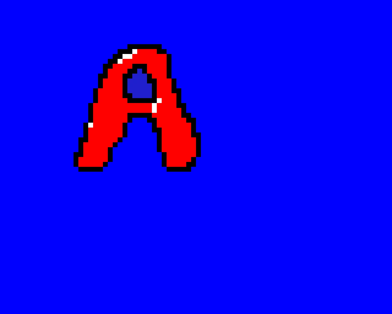 bubble letter a
