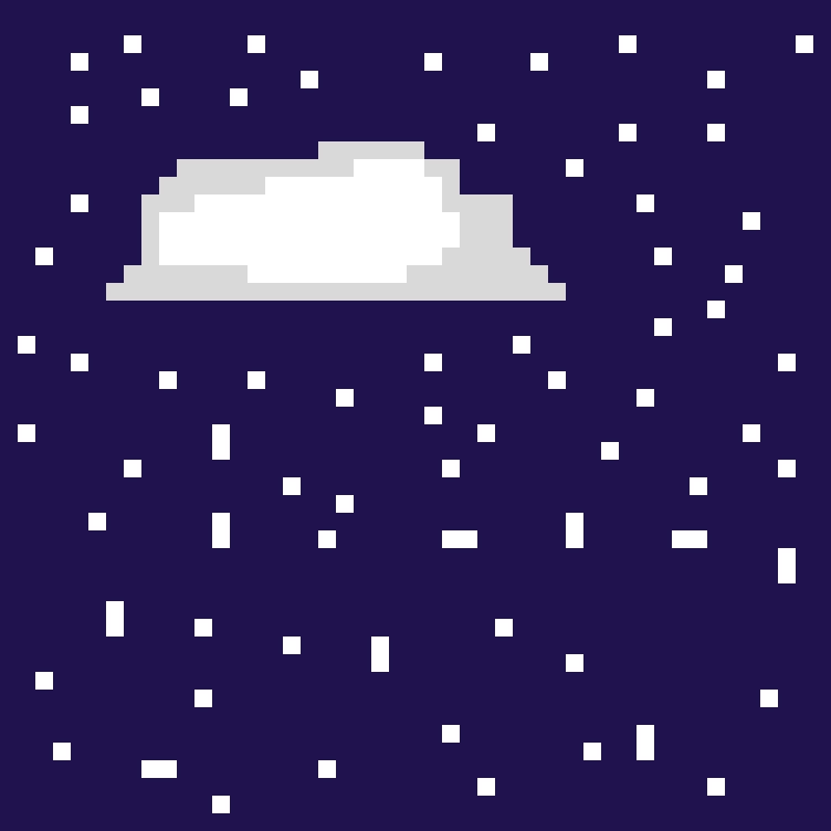 cloud in a snow storm