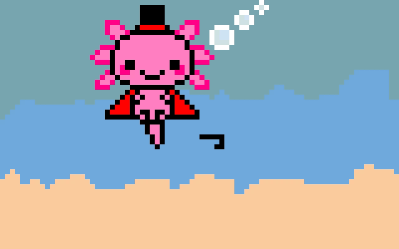 magic bubbles the axolotl