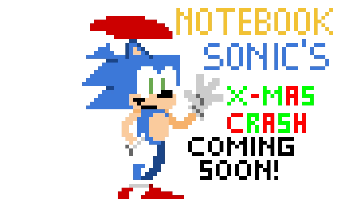 Notebook Sonic&rsquo;s Christmas Crash (Watch the trailer on YouTube at Bobby Co. Productions)