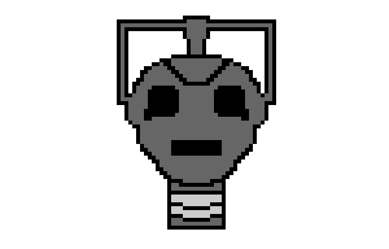 Cyber man from doctor who pixel art