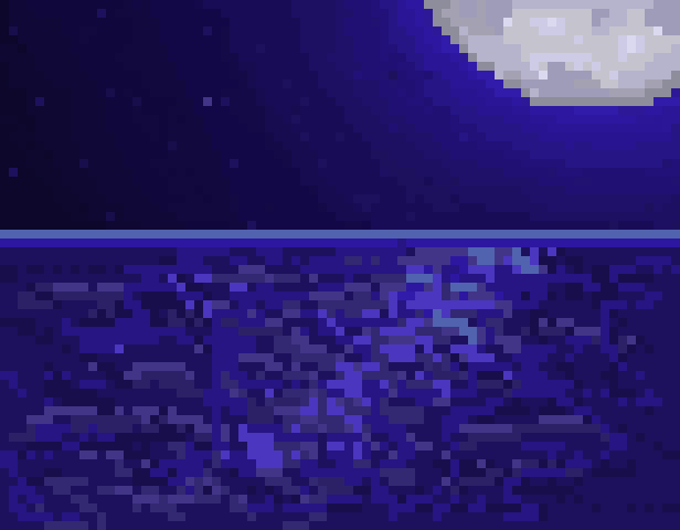 moon shining on ocean (contest)