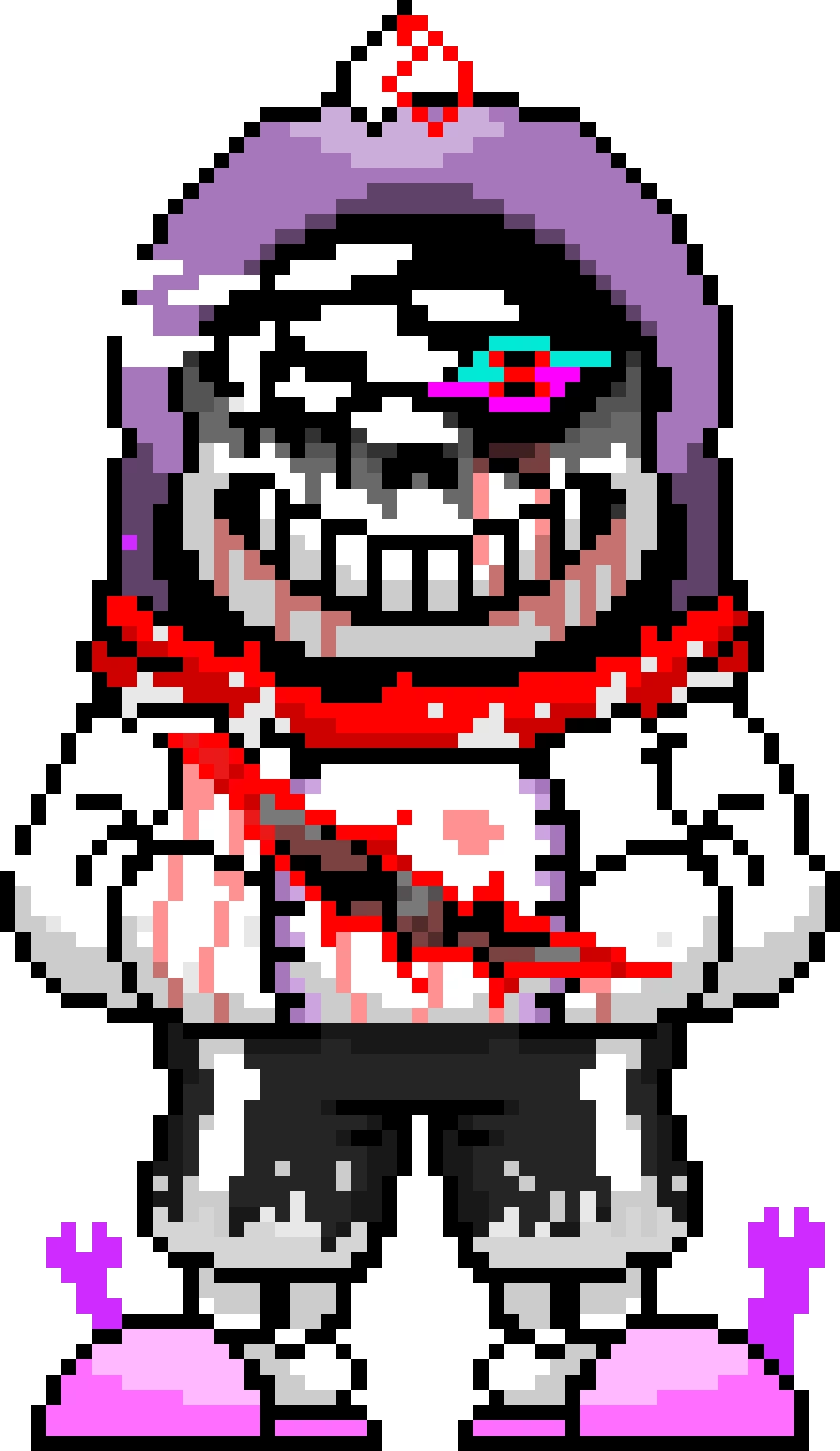 Megalo-PAIN-ia (After the dust sans) (for @forcex)