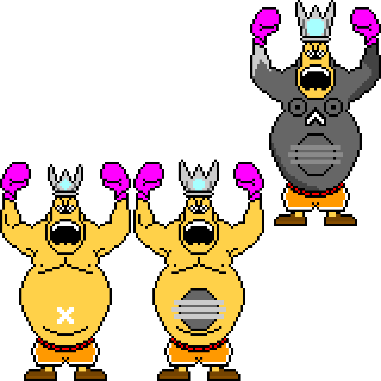 King Hippo, Contender, Title Defense and Custom