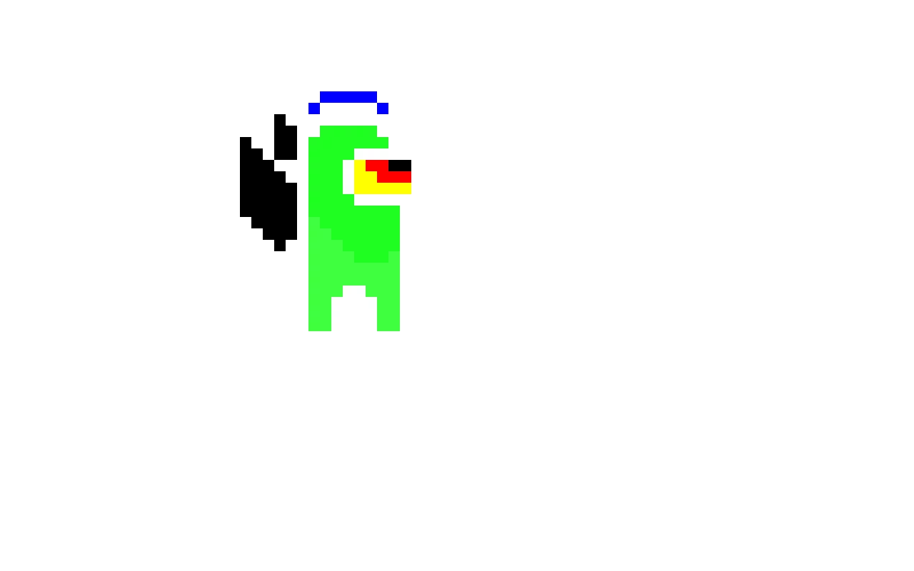 inverted among us Angel crewmate credit to scarrlet_minecraft