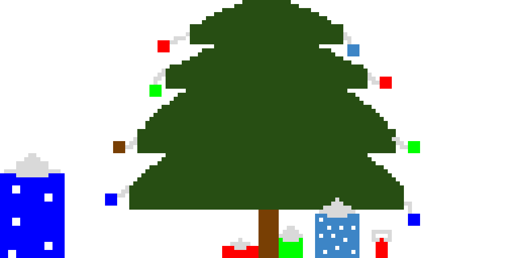 Christmas pixel art