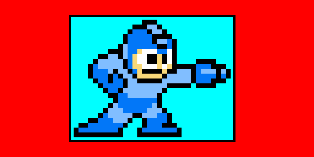 Mega man pixel art