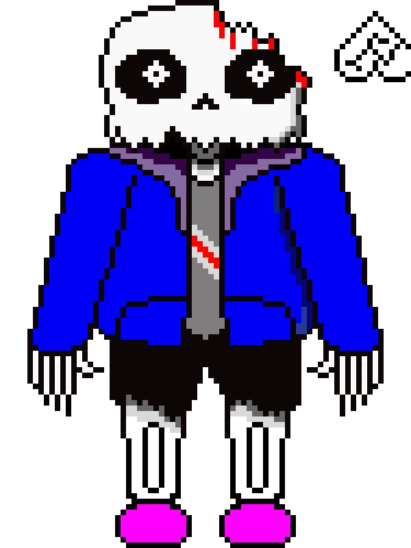 minor changes to Sans (i dont know if this universe exists or not, i drew long ago)