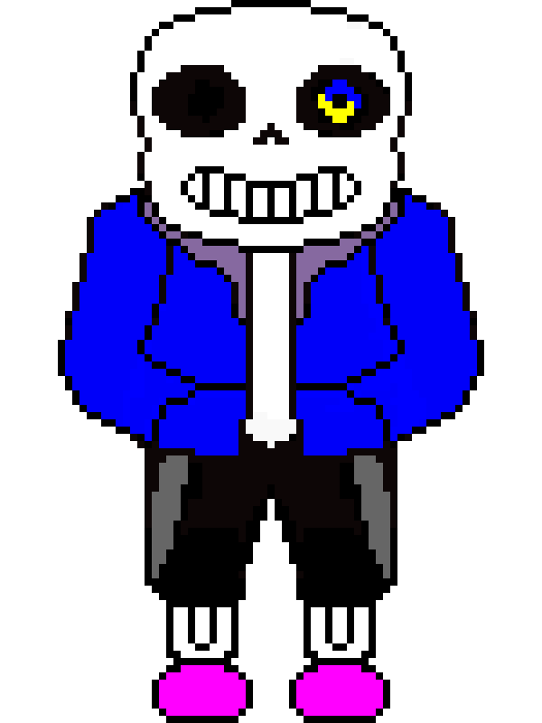 bad time sans with spinning eye