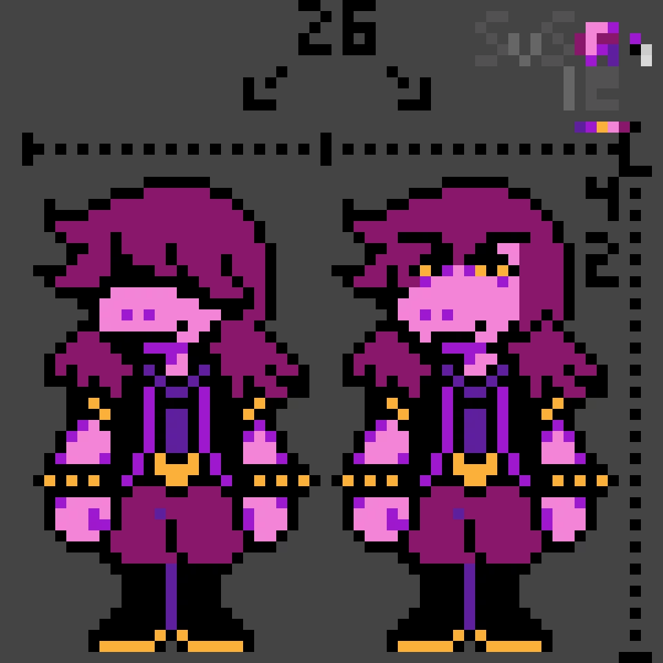 susie deltarune w eyes i will to the over world ver later