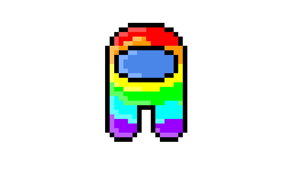 shout out to pixle style7 for the idea to make a custom amoung us aka rainbow