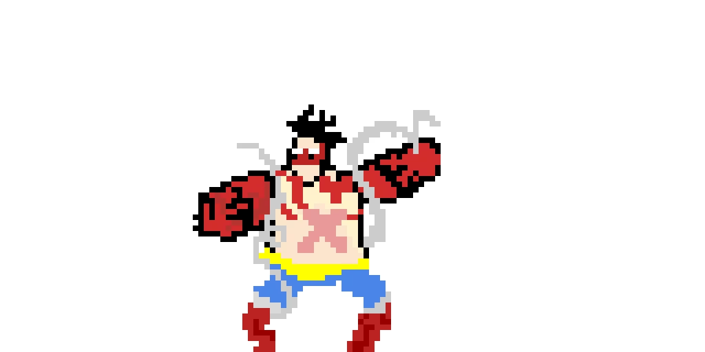 my first drawing gear 4 luffy