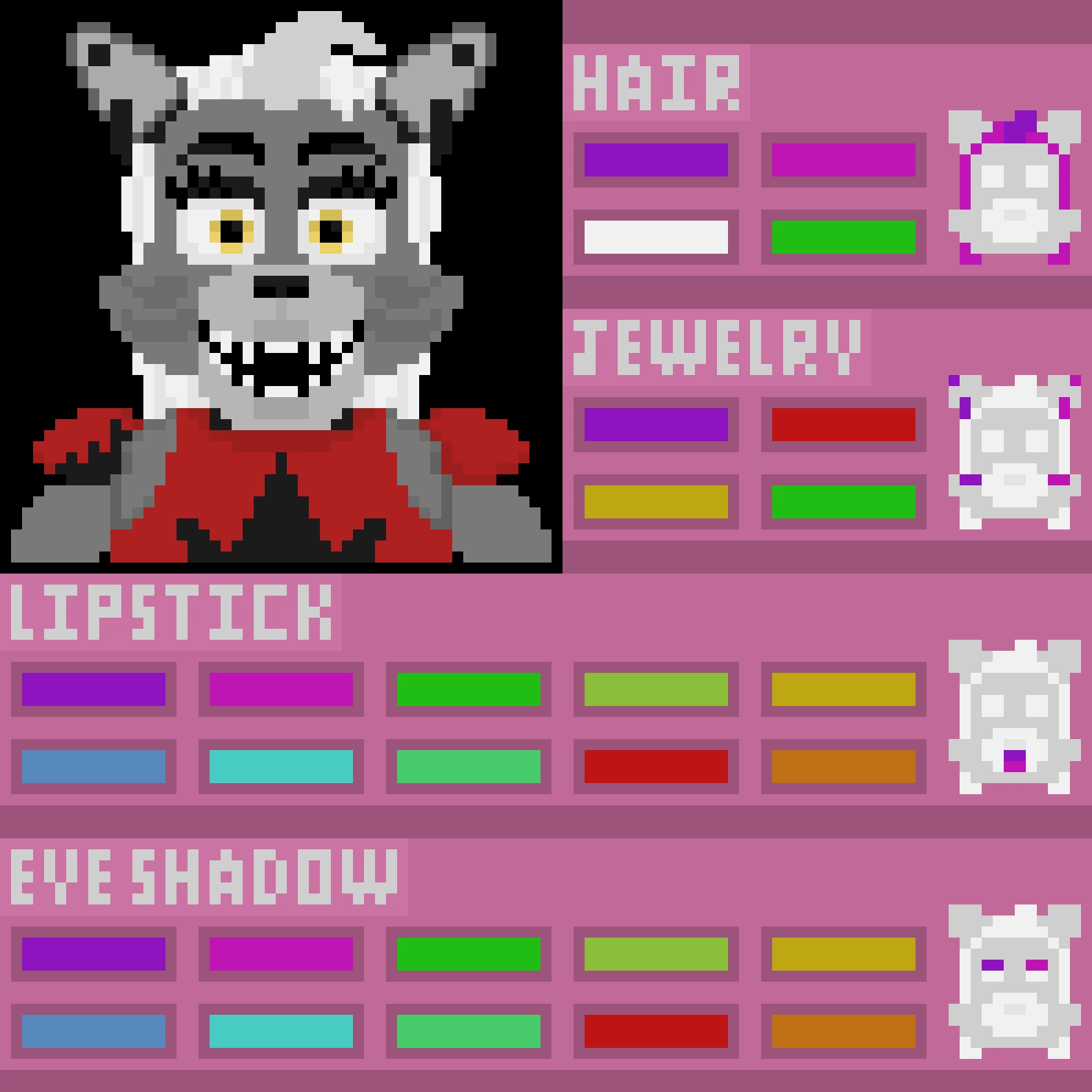 give roxy a makeover fnaf hw 2 challenge