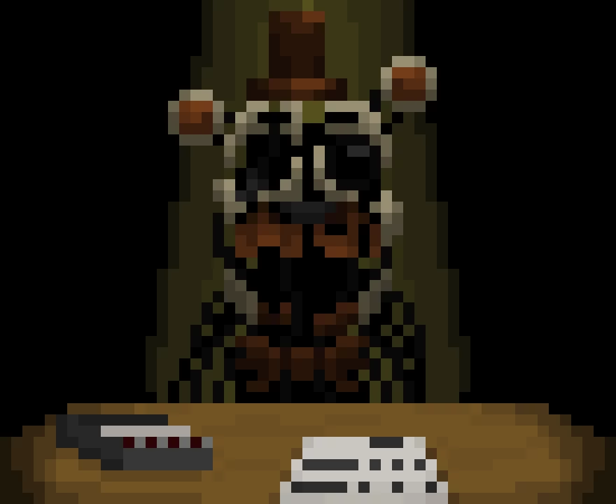 molten freddy in the salvage room