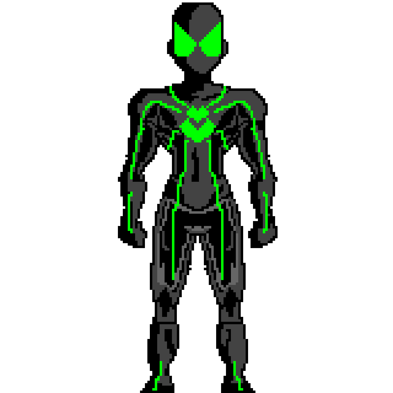 spider man green and black suit