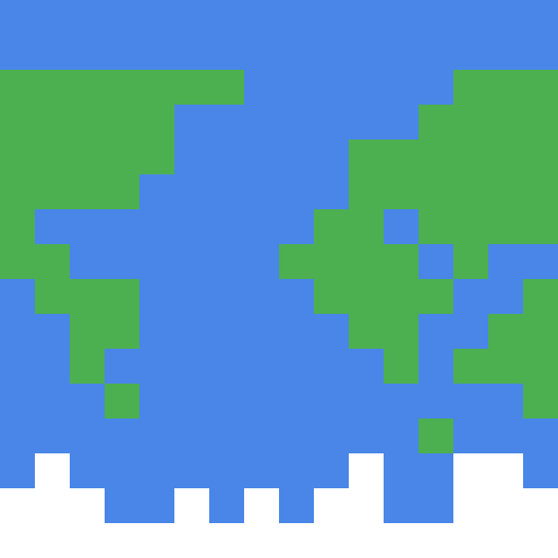 8-Bit World Map