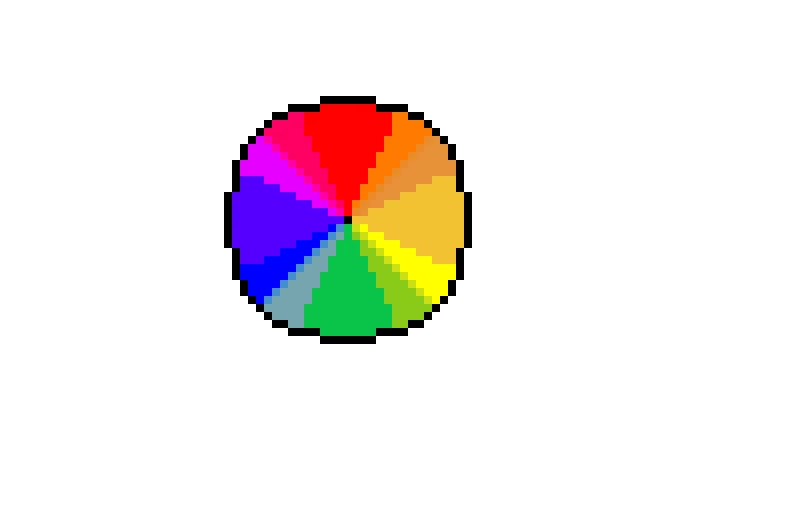 A color wheel to hopefully save time with color theory (model)