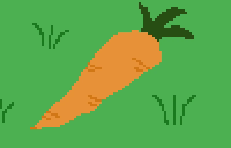 carrot in grass