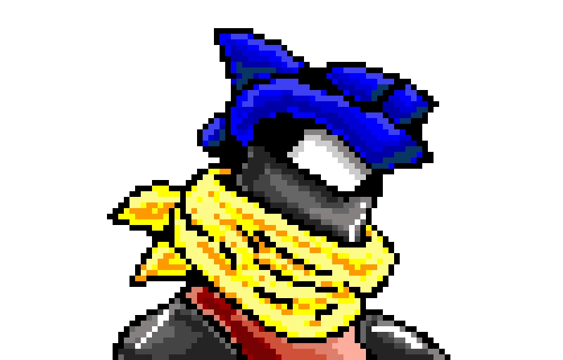 cool blue robot covering his mouth