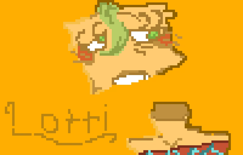 my dandys world oc lotti shes based off that one italian fooddd