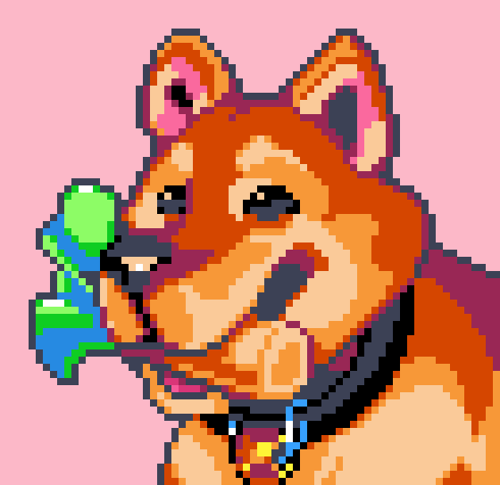 Shiba Carrying Bok Choy  