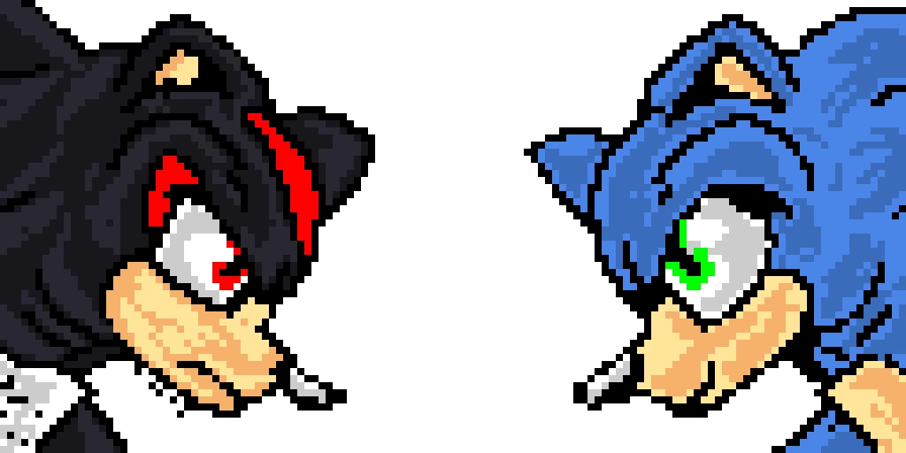 sonic and shadow as dogs