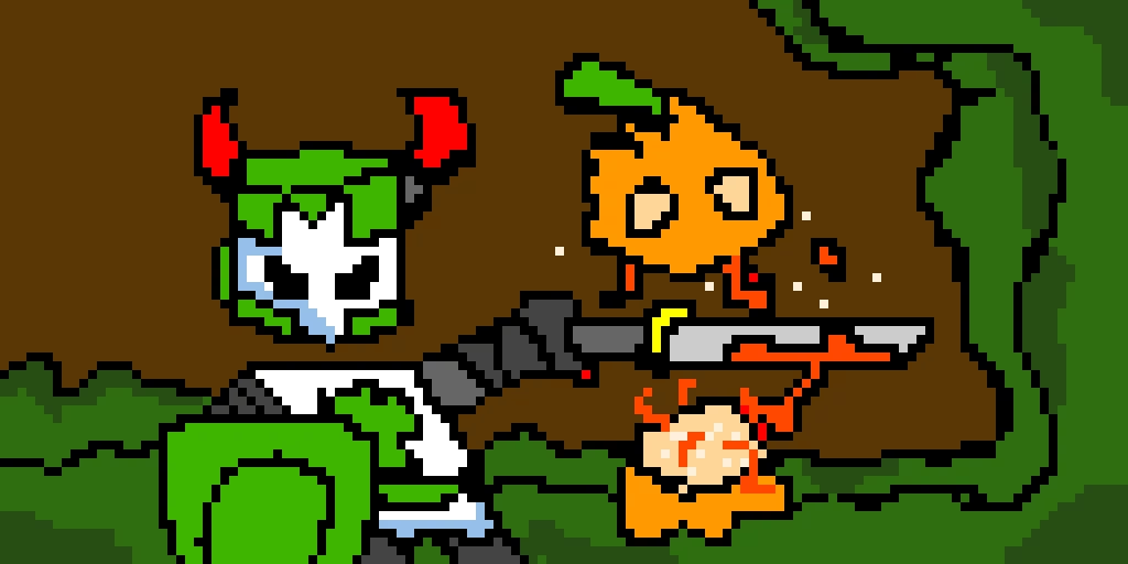 Updated castle crasher halloween art! ill soon be posting the other crashers >_<