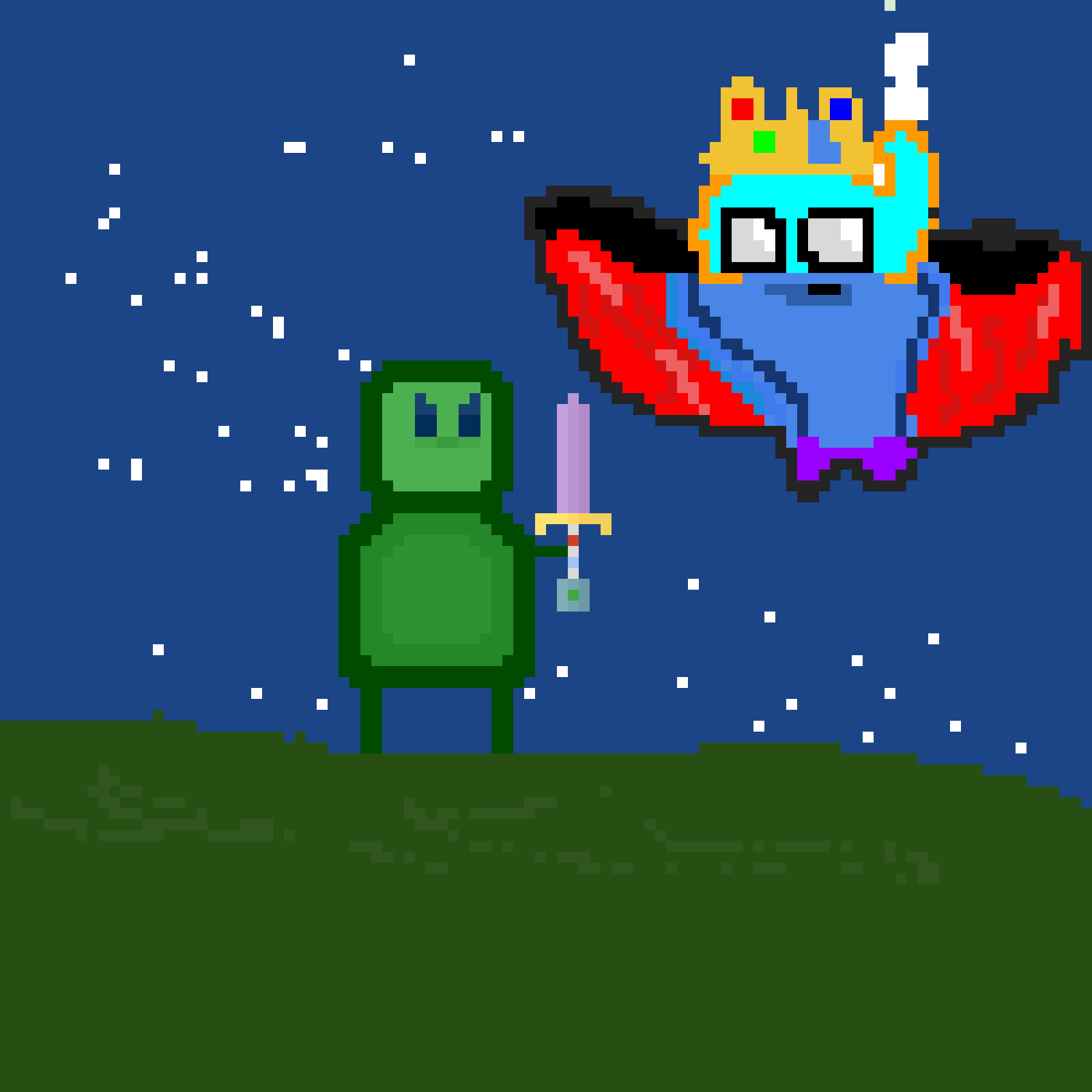 Bob vs. Blue Burt (challenge by @Cosmicdudcoollol) that sword looks familiar..