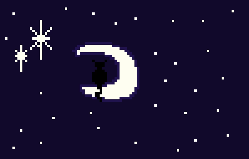 Cat on the moon :3