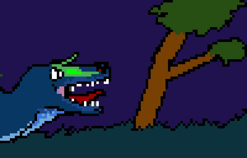 It’s called “Dinopixel” so here’s a Albertosaurus