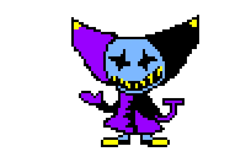 Jevil cat, please tell me someone gets this referance. thanks to zees_awful_oc