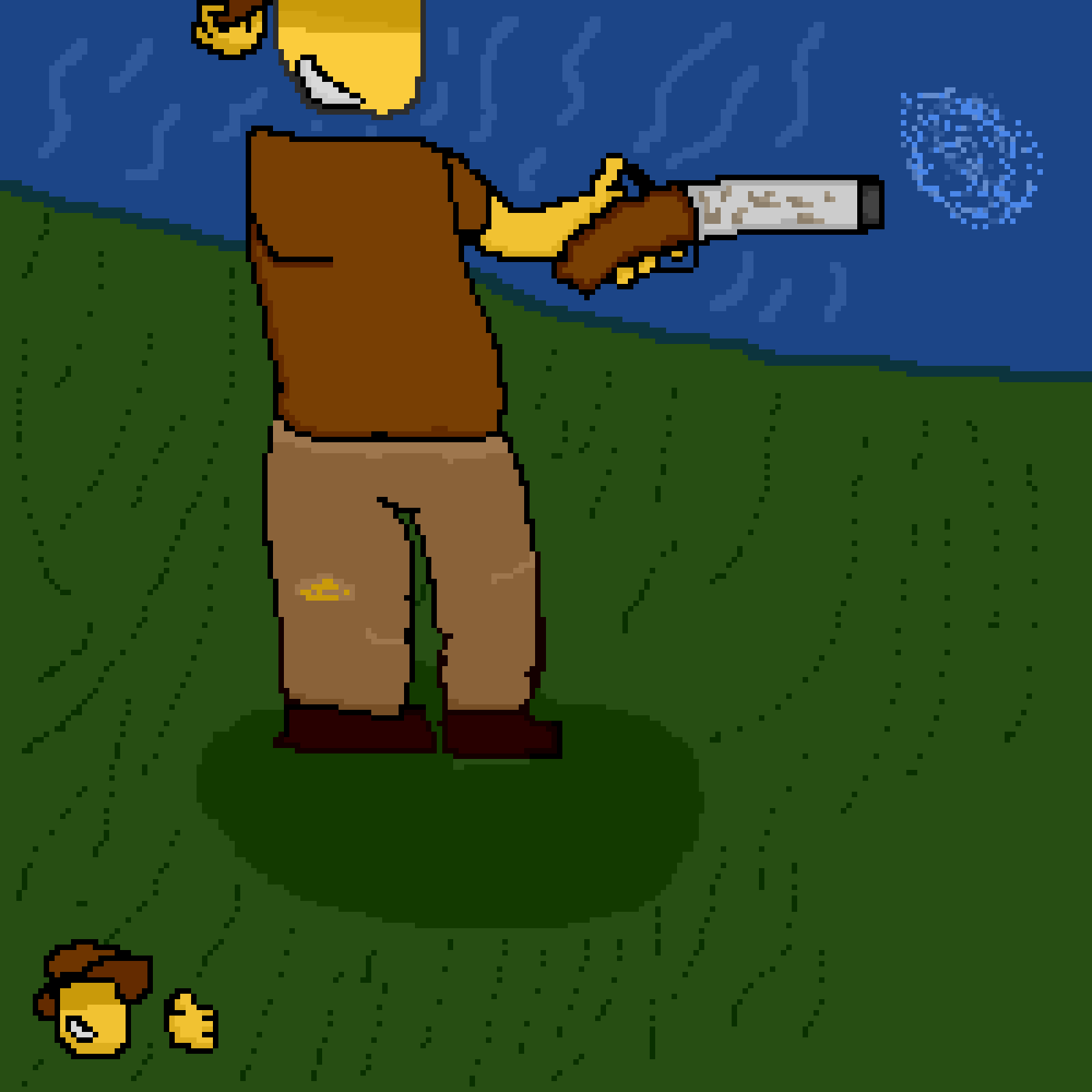 Just Marly with her good o´ trusty (and rusty) gun