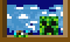 Minecraft creeper Painting